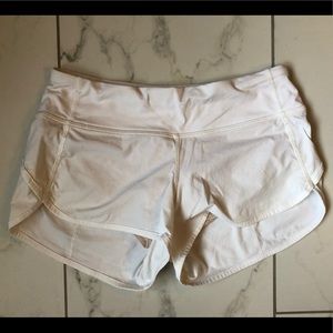 lululemon athletica white shorts
